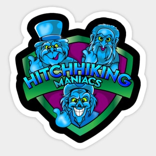 Hitch Hiking Maniacs Sticker